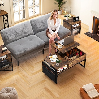 Foto 8 | Mesa De Centro Elevable Madera