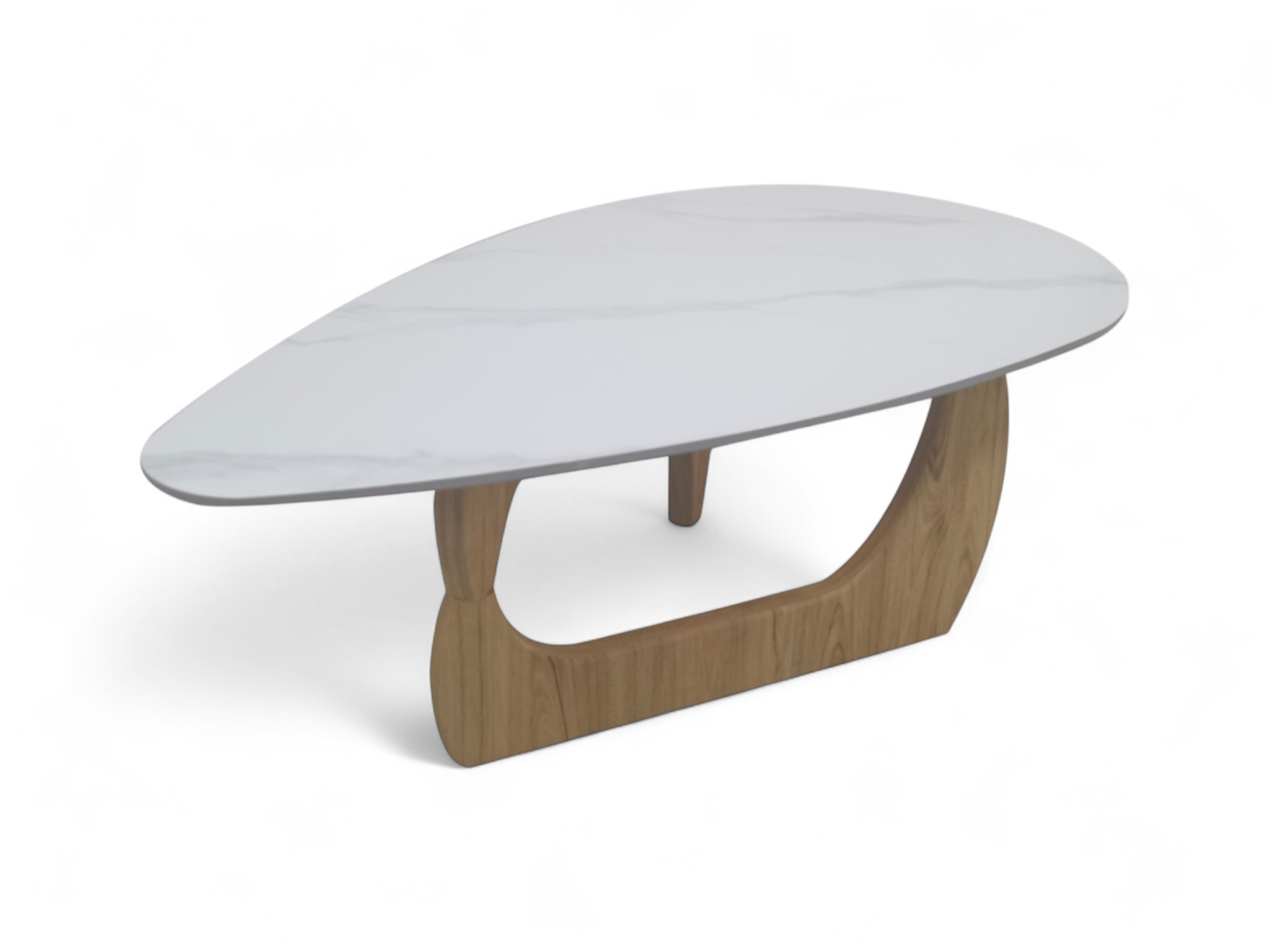 Foto 3 pulgar | Mesa De Centro Estilo Escandinavo Con Cubierta De Mármol Sintético Bossa Disk
