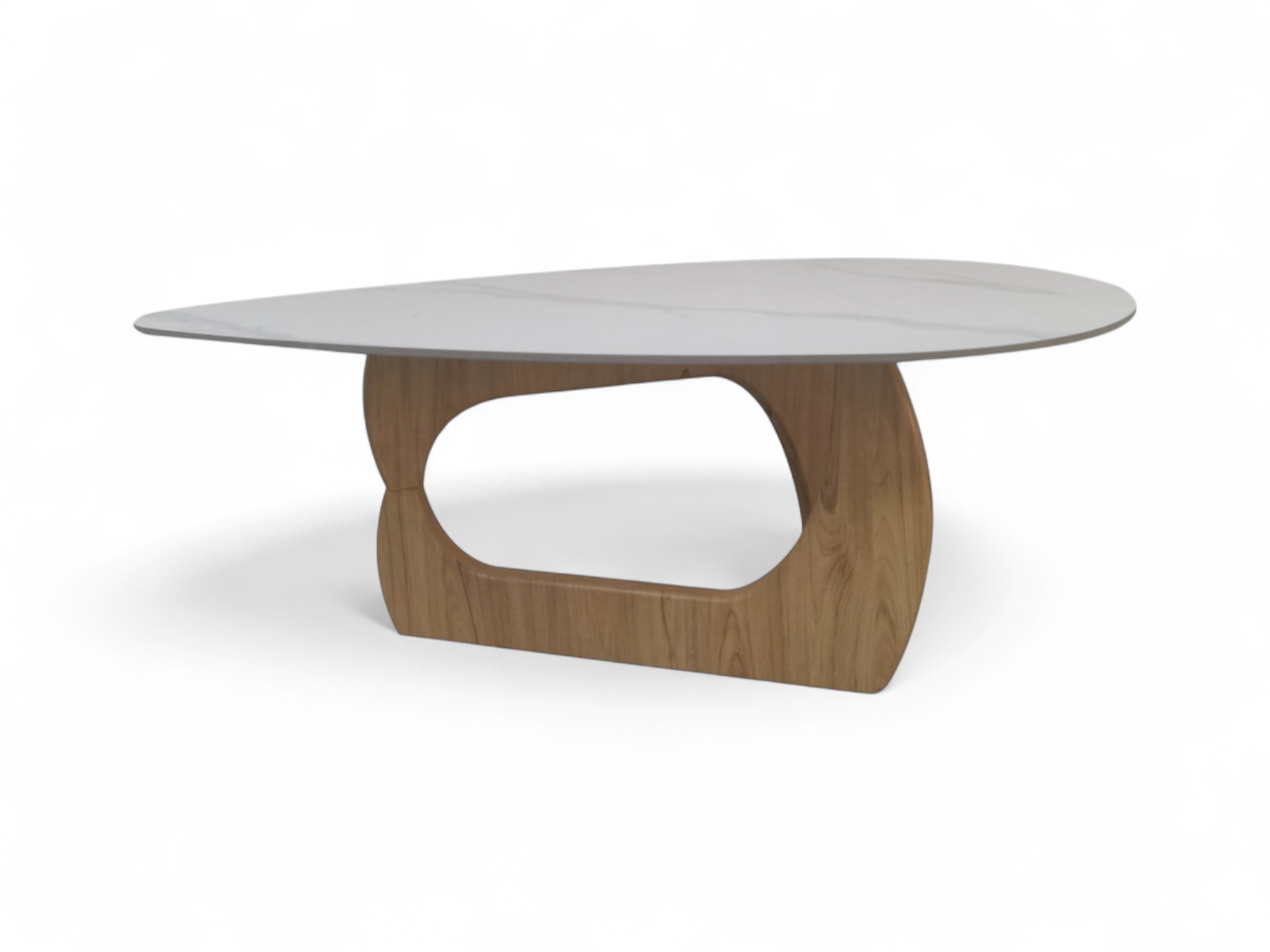 Foto 4 pulgar | Mesa De Centro Estilo Escandinavo Con Cubierta De Mármol Sintético Bossa Disk