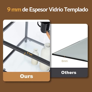 Foto 8 | Mesa De Centro Rectángulo De 2 Niveles110 * 50 * 42cm Gomyhome