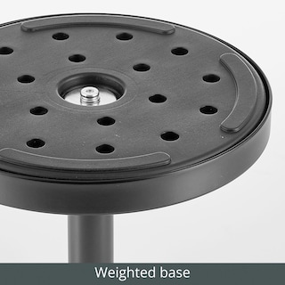 Foto 4 | Mesita De Noche Mdesign Para Dormitorio Transparente Y Negro Mate - Venta Internacional.