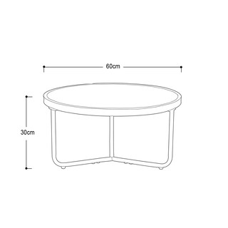 Foto 3 | Mesa De Centro Baja Fher Marmol-negro-cristal