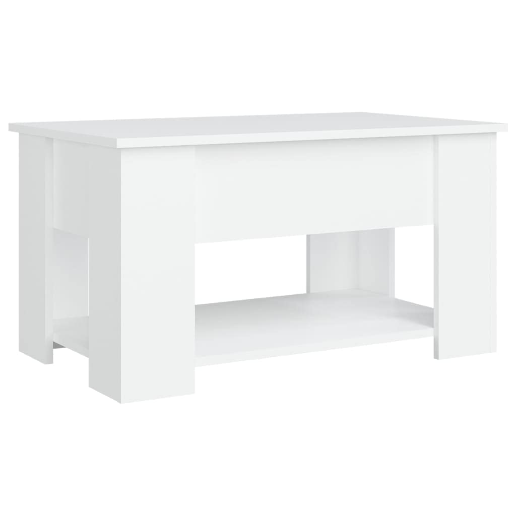 Foto 4 pulgar | Mesa De Café Vidaxl  Madera De Ingeniería Blanca  79 X 49 X 41 Cm - Venta Internacional.