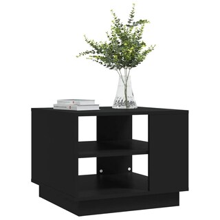 Foto 4 | Mesa De Café Vidaxl De Madera De Ingeniería Negra 55x55x43 Cm - Venta Internacional.
