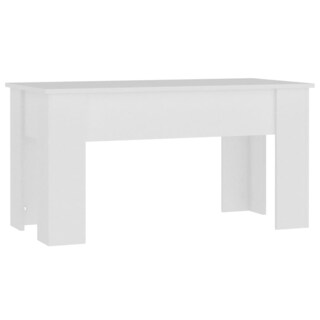 Foto 5 | Mesa De Café Vidaxl De Madera De Ingeniería Blanca 101 X 49 X 52 Cm - Venta Internacional.
