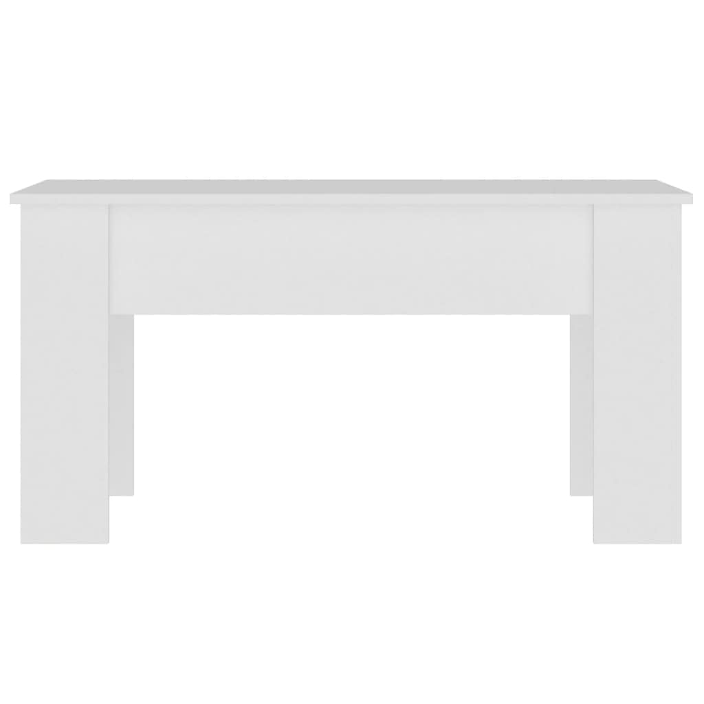 Foto 7 pulgar | Mesa De Café Vidaxl De Madera De Ingeniería Blanca 101 X 49 X 52 Cm - Venta Internacional.