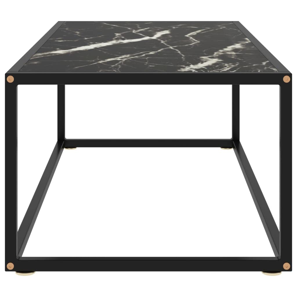 Foto 3 pulgar | Mesa De Café Vidaxl Contemporánea De Vidrio Templado Negro - Venta Internacional.