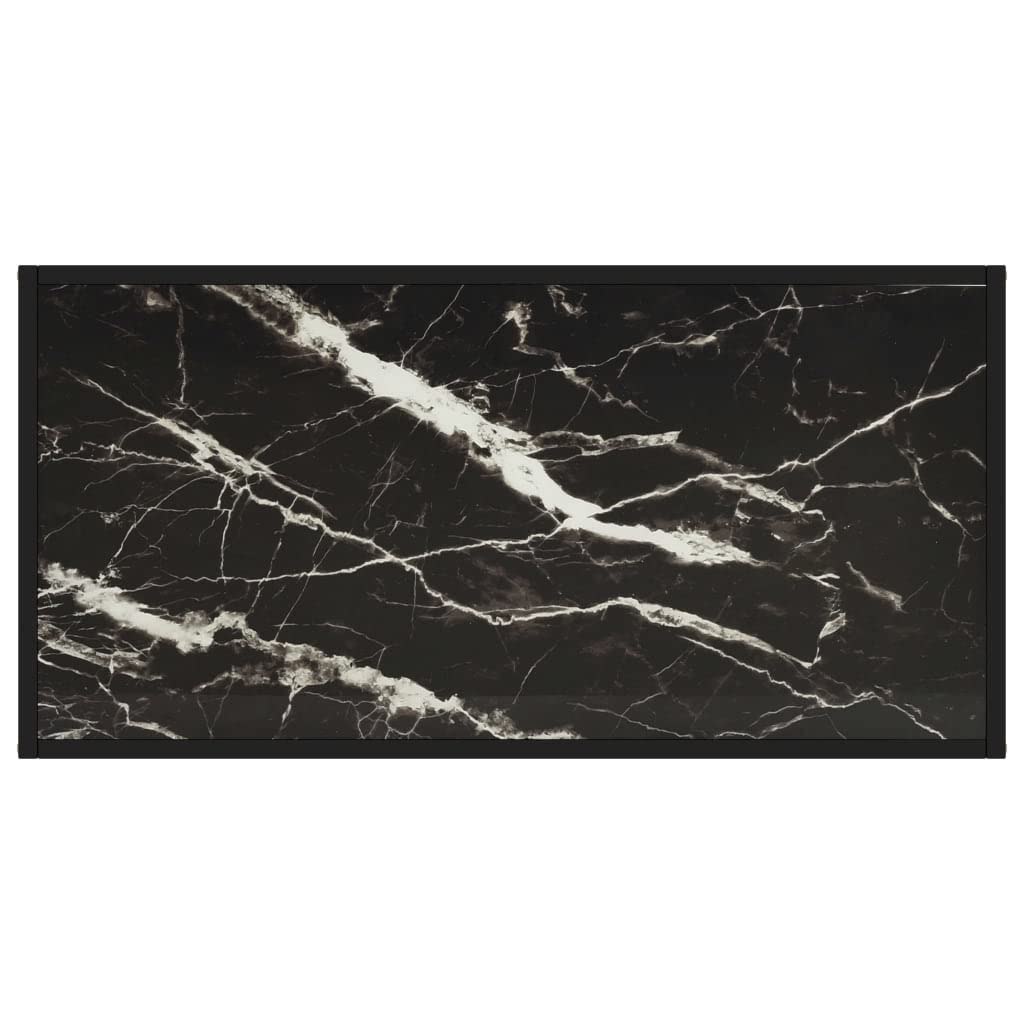 Foto 4 pulgar | Mesa De Café Vidaxl Contemporánea De Vidrio Templado Negro - Venta Internacional.