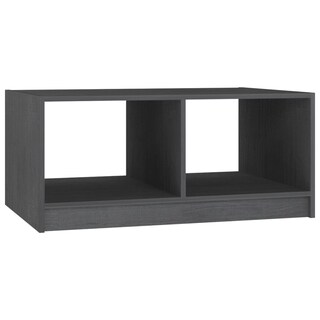Foto 1 | Mesa De Café Vidaxl De Madera De Pino Maciza Gris 75x50x33 5 Cm - Venta Internacional.