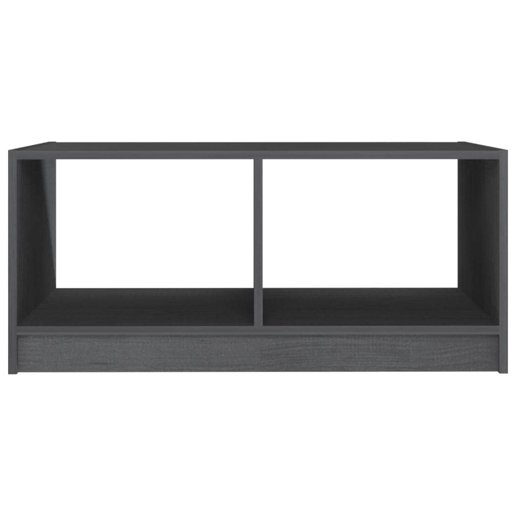 Foto 6 pulgar | Mesa De Café Vidaxl De Madera De Pino Maciza Gris 75x50x33 5 Cm - Venta Internacional.