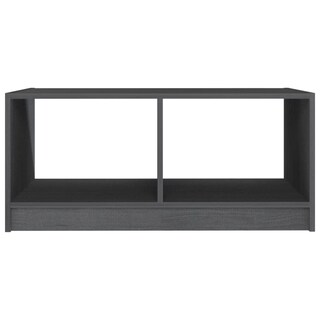 Foto 5 | Mesa De Café Vidaxl De Madera De Pino Maciza Gris 75x50x33 5 Cm - Venta Internacional.