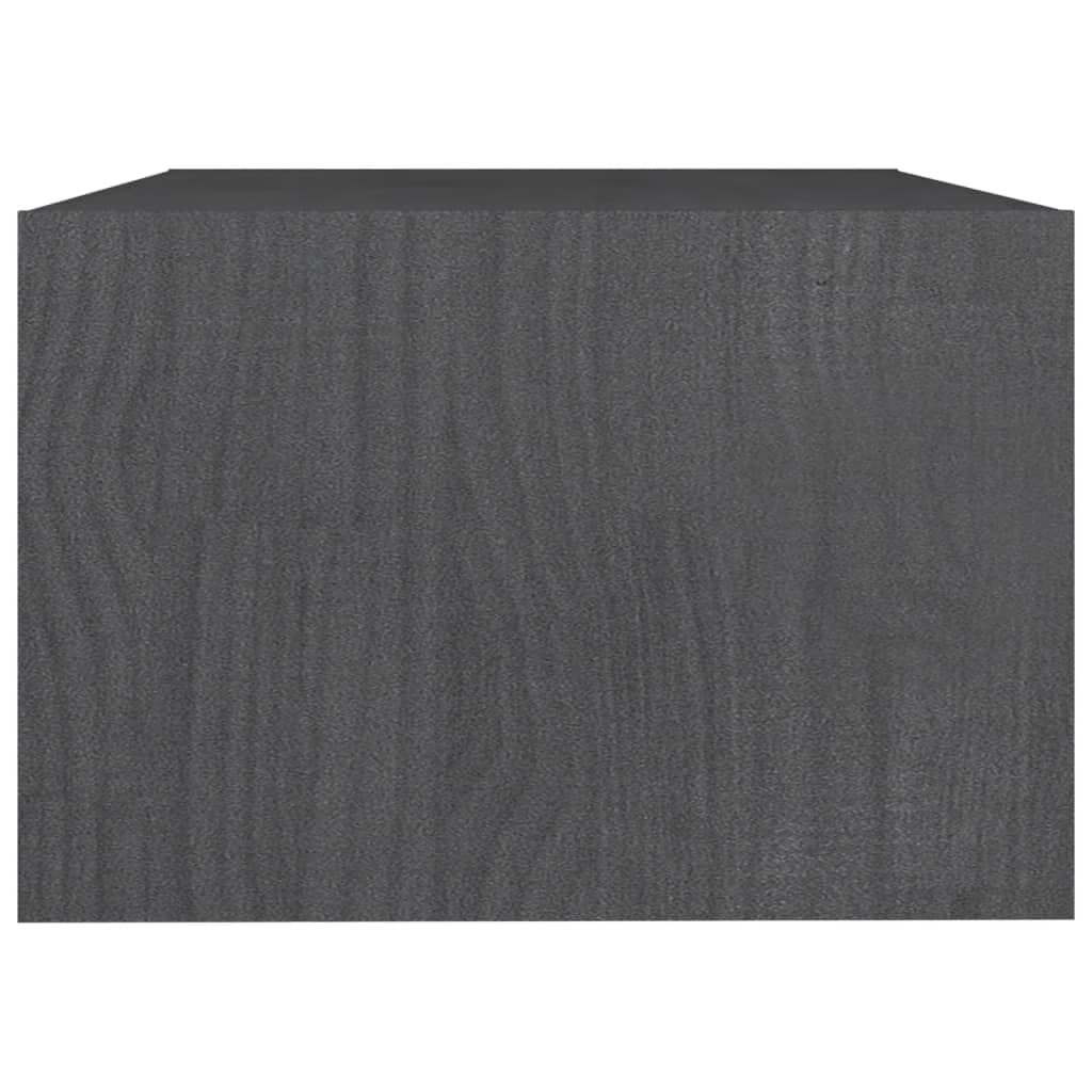 Foto 7 pulgar | Mesa De Café Vidaxl De Madera De Pino Maciza Gris 75x50x33 5 Cm - Venta Internacional.