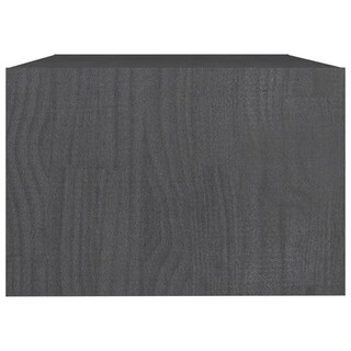 Foto 6 | Mesa De Café Vidaxl De Madera De Pino Maciza Gris 75x50x33 5 Cm - Venta Internacional.
