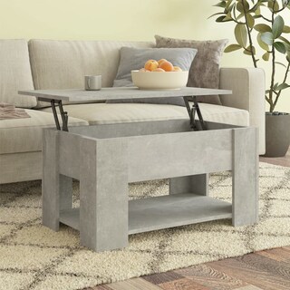 Foto 2 | Mesa De Café Vidaxl Concrete Grey Engineered Wood 79x49x41 Cm - Venta Internacional.
