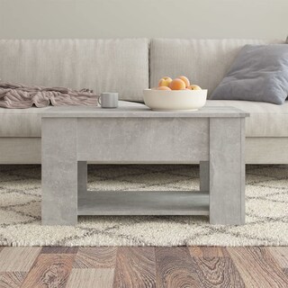 Foto 3 | Mesa De Café Vidaxl Concrete Grey Engineered Wood 79x49x41 Cm - Venta Internacional.