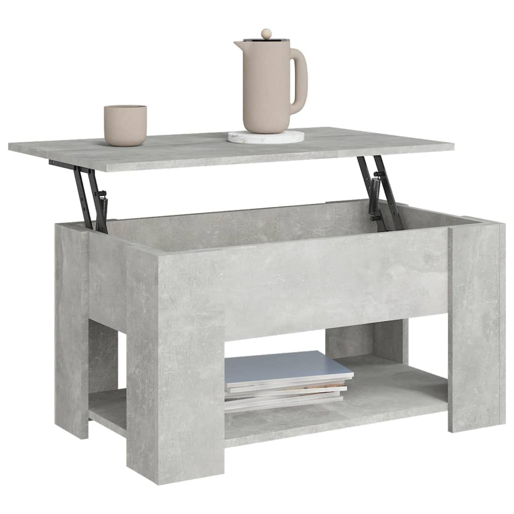 Foto 5 pulgar | Mesa De Café Vidaxl Concrete Grey Engineered Wood 79x49x41 Cm - Venta Internacional.