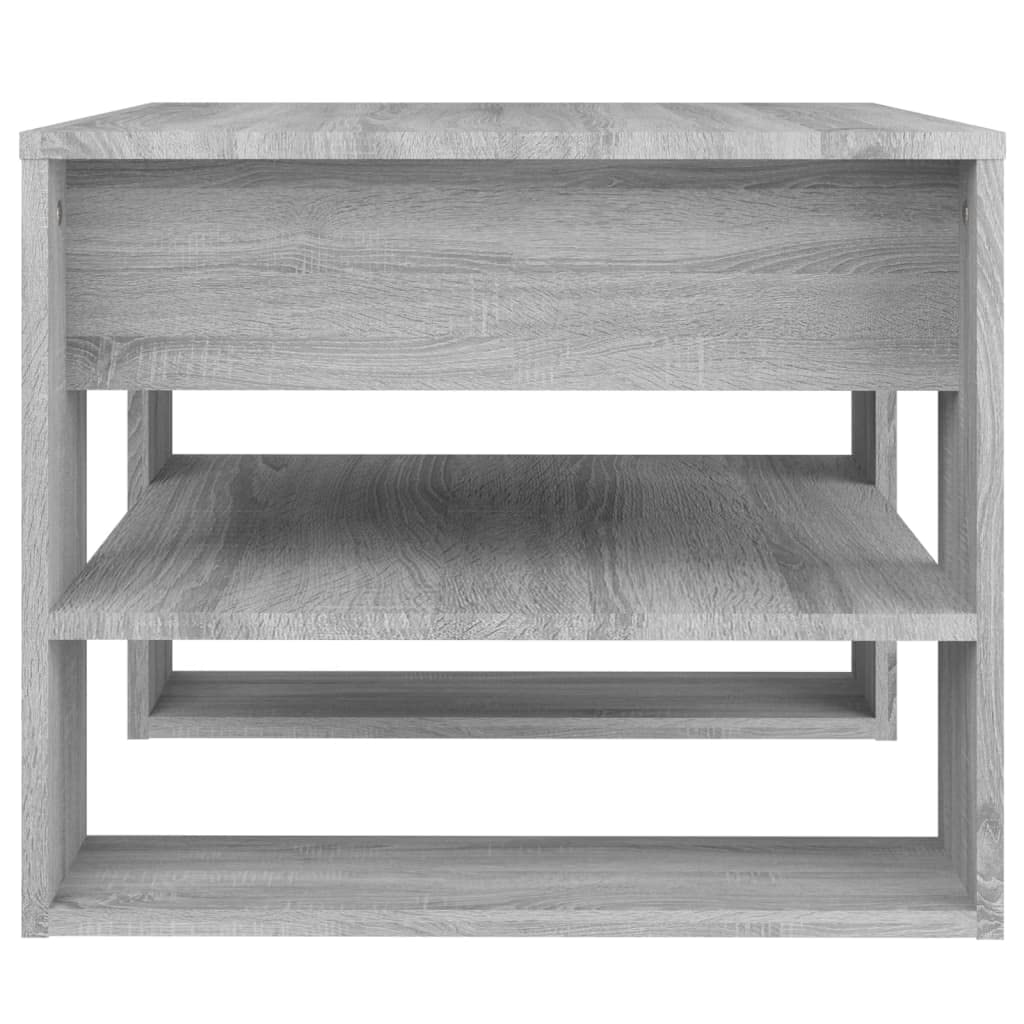 Foto 5 pulgar | Mesa De Café Vidaxl Sonoma Gris Multicapa De Madera 55 5x55x45 Cm - Venta Internacional.