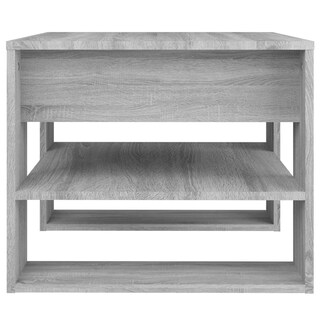 Foto 4 | Mesa De Café Vidaxl Sonoma Gris Multicapa De Madera 55 5x55x45 Cm - Venta Internacional.