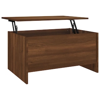 Foto 1 | Mesa De Café Vidaxl Madera De Roble Marrón 80 X 55 5 X 41 5 Cm - Venta Internacional.