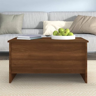 Foto 5 | Mesa De Café Vidaxl Madera De Roble Marrón 80 X 55 5 X 41 5 Cm - Venta Internacional.