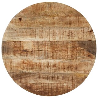 Foto 3 | Mesa De Café Vidaxl De Madera De Mango Rugosa De 26 8 Cm Con Marco De Hierro - Venta Internacional.