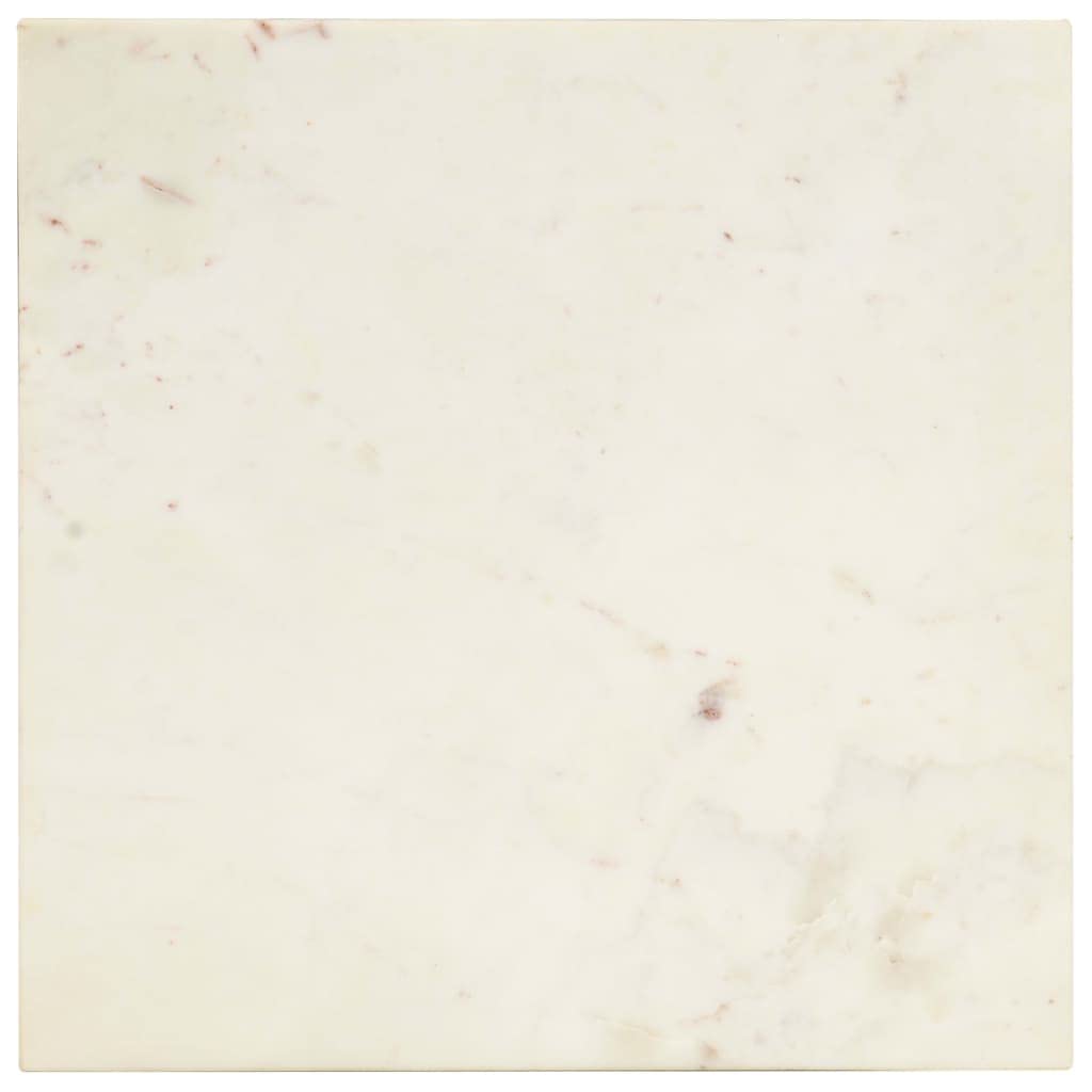 Foto 6 pulgar | Mesa De Café Vidaxl  Piedra Real Blanca  Textura De Mármol - Venta Internacional.