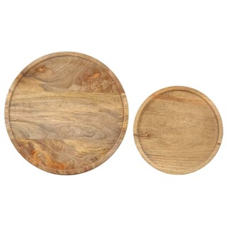 Foto 7 | Juego De Mesa De Café Vidaxl Madera De Mango Macizo Y Acero 2 Piezas - Venta Internacional.
