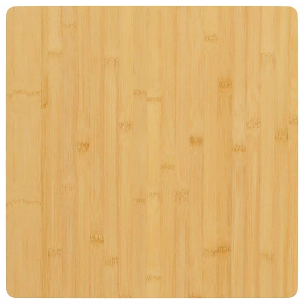 Tablero Vidaxl De Fibra De Bambú  50 X 50 X 2 5 Cm  Barnizado En Marrón - Venta Internacional. $1,882