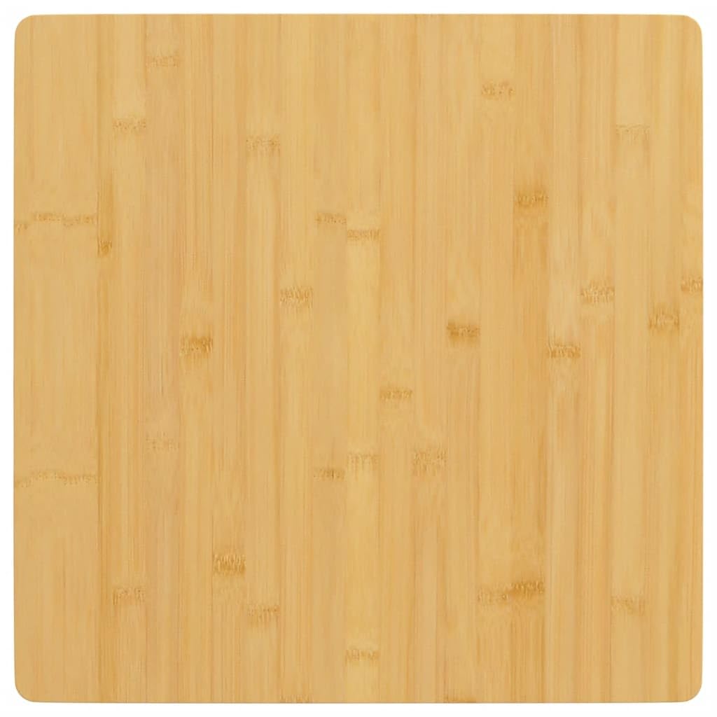 Tablero Vidaxl De Fibra De Bambú  50 X 50 X 2 5 Cm  Barnizado En Marrón - Venta Internacional.