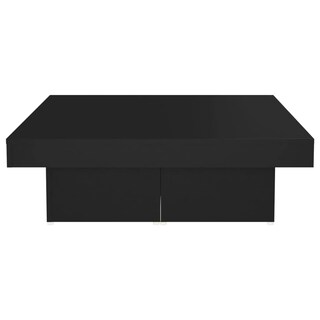 Foto 5 | Mesa De Café Vidaxl De Madera De Ingeniería Negra 90x90x28 Cm - Venta Internacional.
