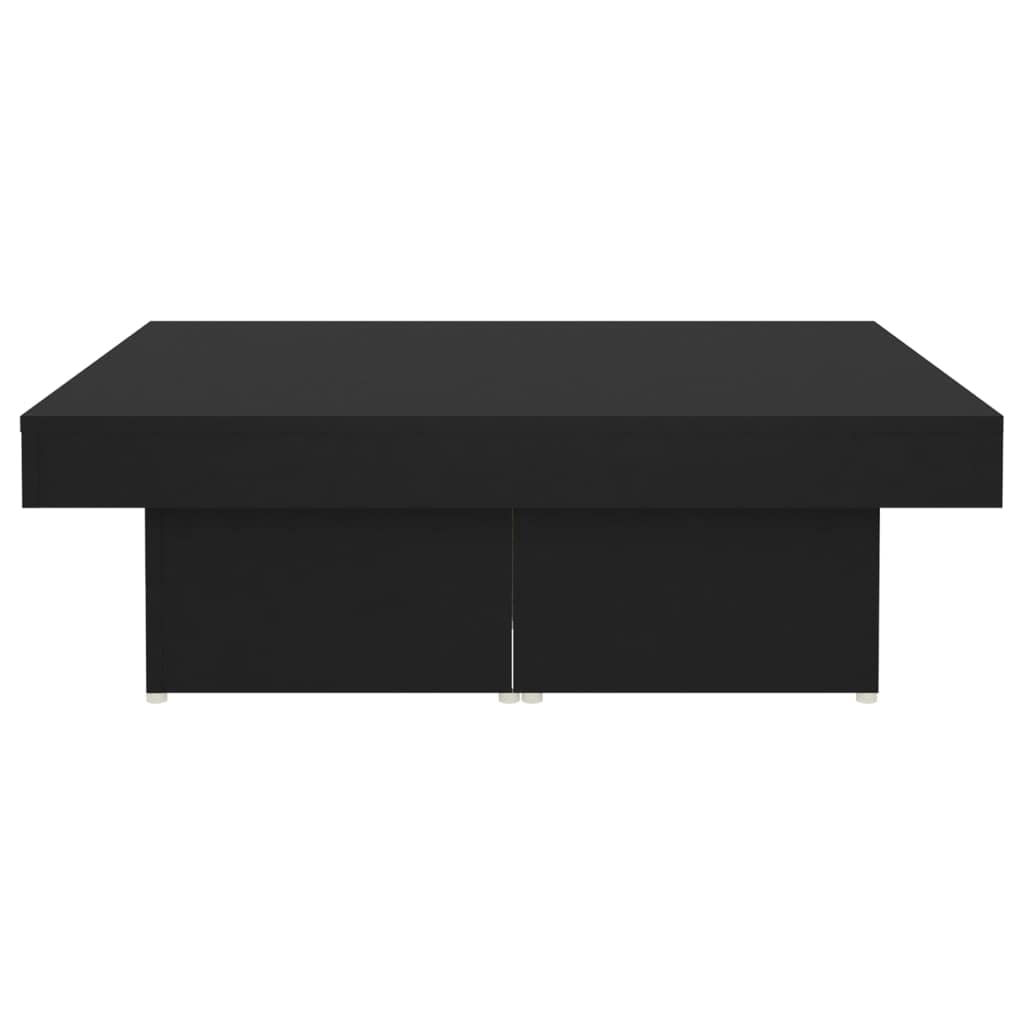 Foto 7 pulgar | Mesa De Café Vidaxl De Madera De Ingeniería Negra 90x90x28 Cm - Venta Internacional.