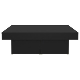 Foto 6 | Mesa De Café Vidaxl De Madera De Ingeniería Negra 90x90x28 Cm - Venta Internacional.