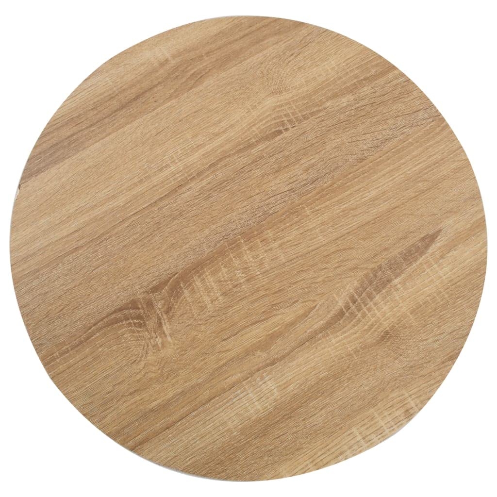 Foto 3 pulgar | Mesa Bistró Vidaxl  Mdf  60 Cm  Color Marrón Claro  Forma Redonda - Venta Internacional.