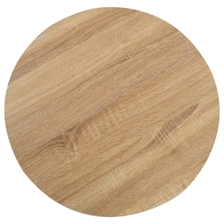 Foto 2 | Mesa Bistró Vidaxl Mdf 60 Cm Color Marrón Claro Forma Redonda - Venta Internacional.