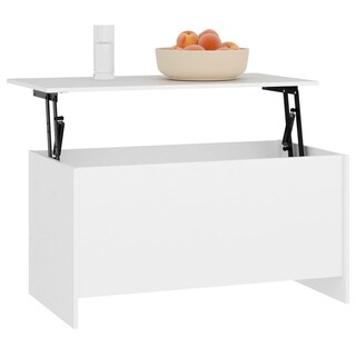 Foto 7 | Mesa De Café Vidaxl Madera De Ingeniería Blanca 102 X 56 X 53 Cm - Venta Internacional.