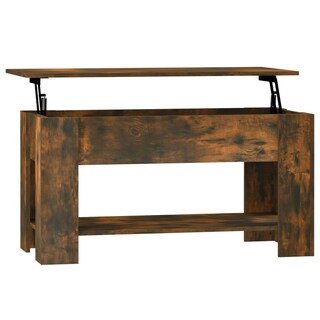 Foto 1 | Mesa De Café Vidaxl De Madera De Roble Ahumado 101 X 49 X 52 Cm - Venta Internacional.
