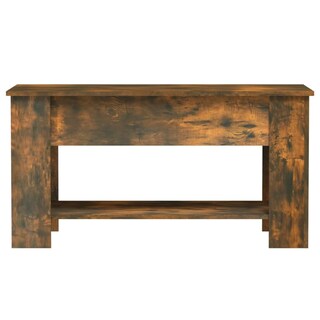 Foto 3 | Mesa De Café Vidaxl De Madera De Roble Ahumado 101 X 49 X 52 Cm - Venta Internacional.
