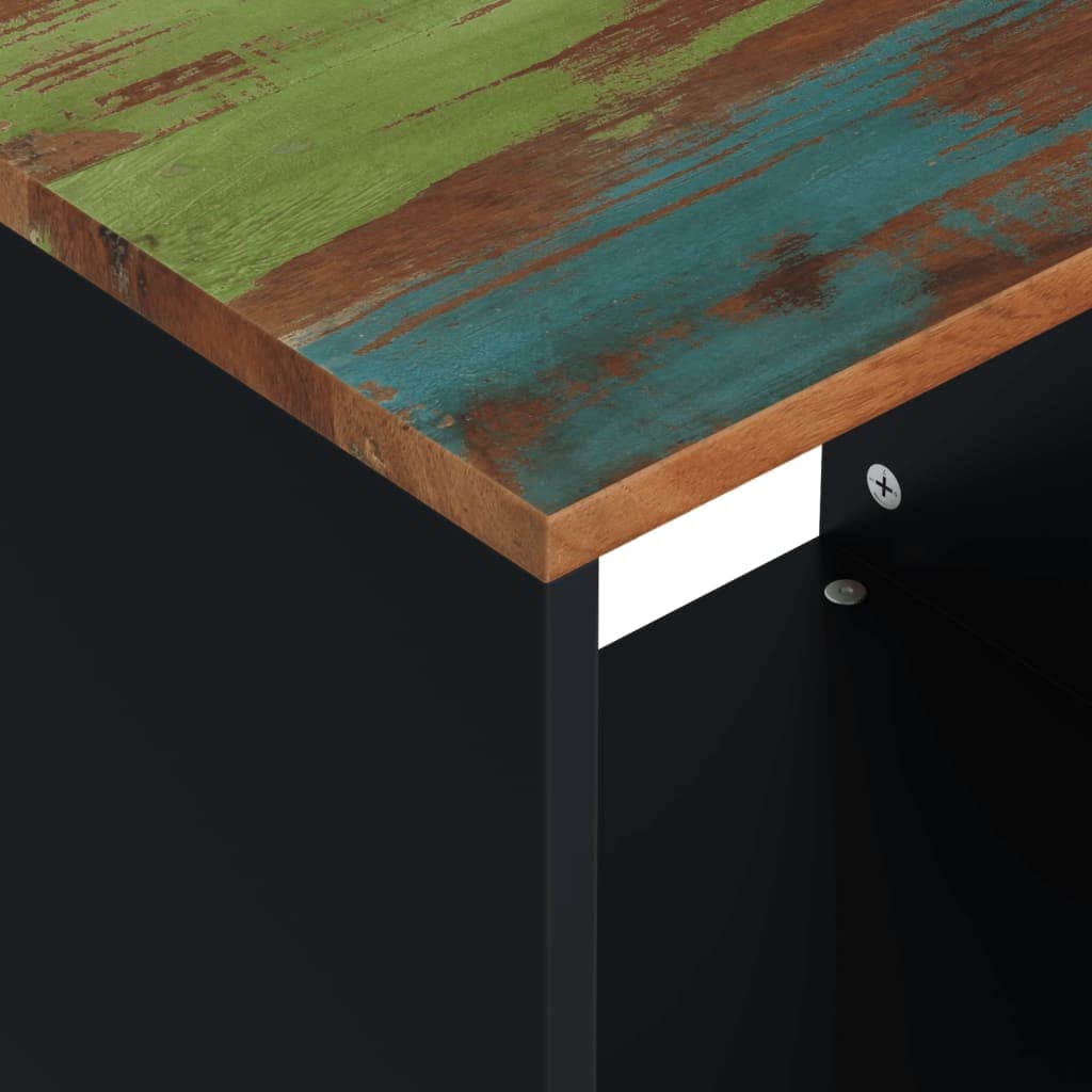 Foto 7 pulgar | Mesa De Café Vidaxl Hecha A Mano En Madera Recuperada Multicolor - Venta Internacional.