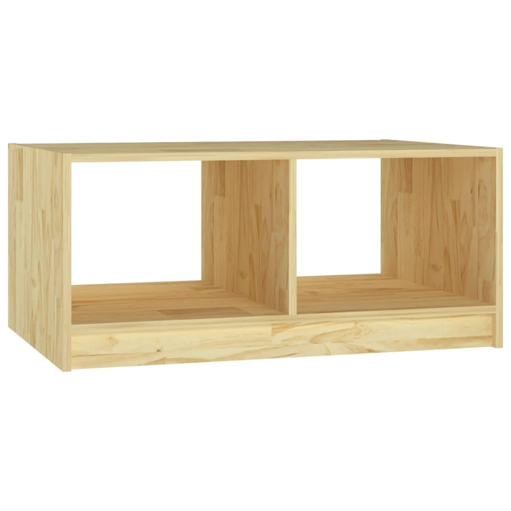 Mesa De Café Vidaxl De Madera Maciza De Pino 75x50x33 5 Cm - Venta Internacional.