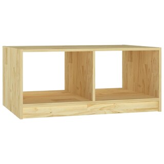 Foto 3 | Mesa De Café Vidaxl De Madera Maciza De Pino 75x50x33 5 Cm - Venta Internacional.