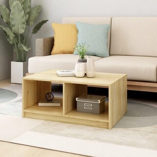 Foto 4 | Mesa De Café Vidaxl De Madera Maciza De Pino 75x50x33 5 Cm - Venta Internacional.