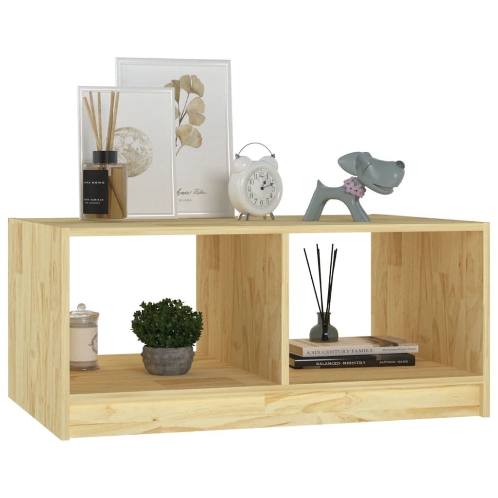 Foto 6 pulgar | Mesa De Café Vidaxl De Madera Maciza De Pino 75x50x33 5 Cm - Venta Internacional.