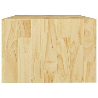 Foto 7 | Mesa De Café Vidaxl De Madera Maciza De Pino 75x50x33 5 Cm - Venta Internacional.