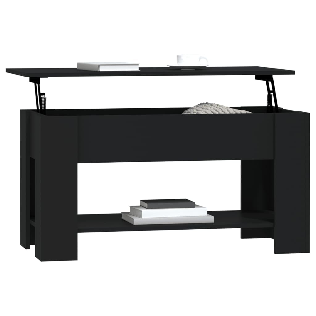 Foto 8 pulgar | Mesa De Café Vidaxl De Madera De Ingeniería Negra 101 X 49 X 52 Cm - Venta Internacional.