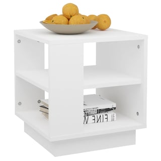 Foto 4 | Mesa De Café Vidaxl De Madera Artificial Blanca 40x40x43 Cm - Venta Internacional.
