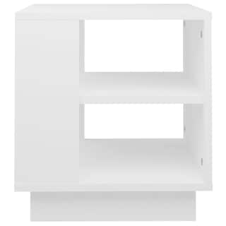 Foto 5 | Mesa De Café Vidaxl De Madera Artificial Blanca 40x40x43 Cm - Venta Internacional.