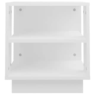 Foto 6 | Mesa De Café Vidaxl De Madera Artificial Blanca 40x40x43 Cm - Venta Internacional.