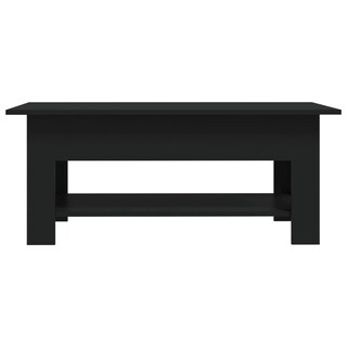 Foto 3 | Mesa De Café Vidaxl De Madera De Ingeniería Negra 102x55x42 Cm - Venta Internacional.
