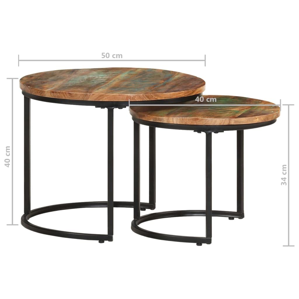 Foto 5 pulgar | Mesas Anidadoras de Centro para Sala VidaXL 2 Piezas - Venta Internacional