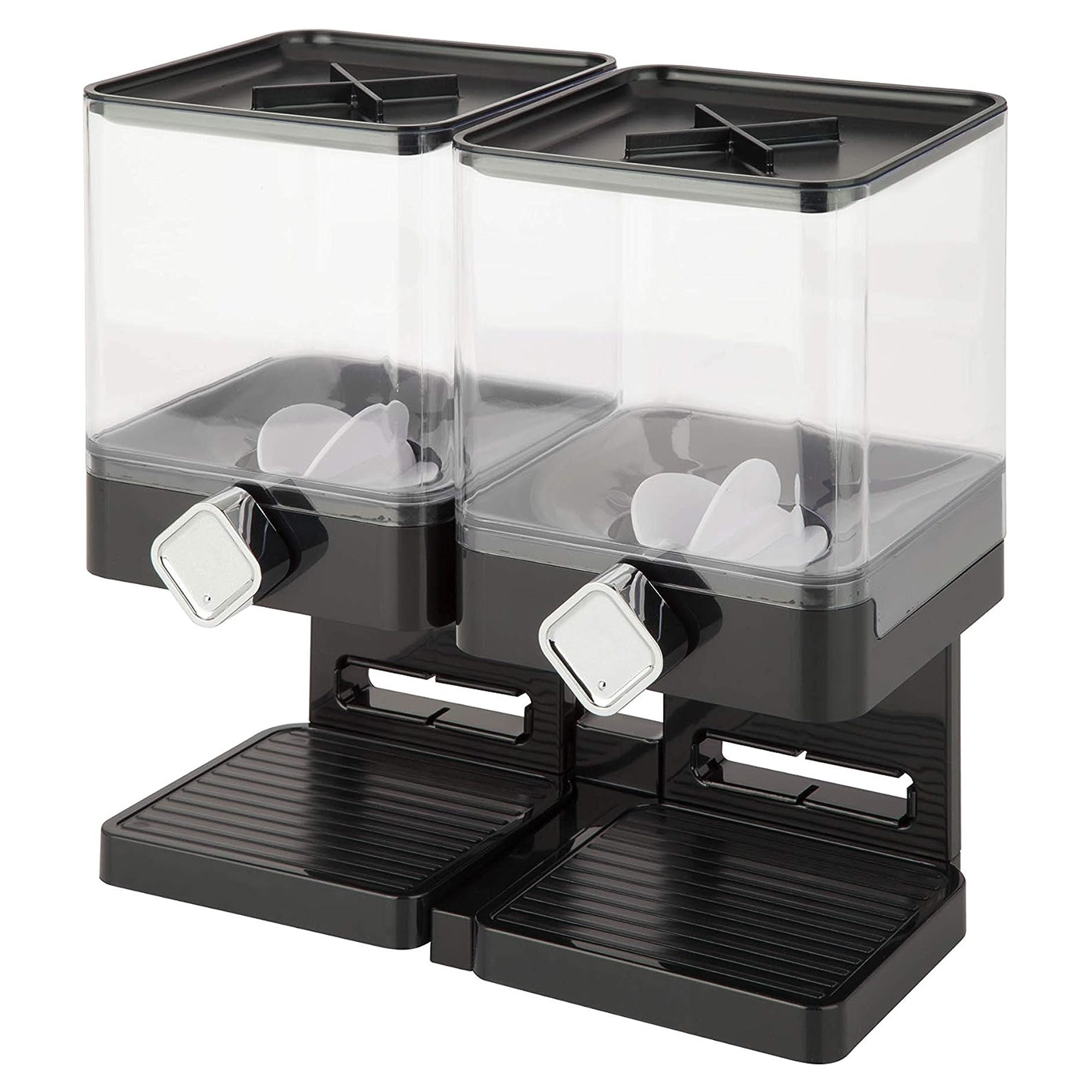 Dispensador de Cereal Doble Aquila Dolce Cuadrado Negro